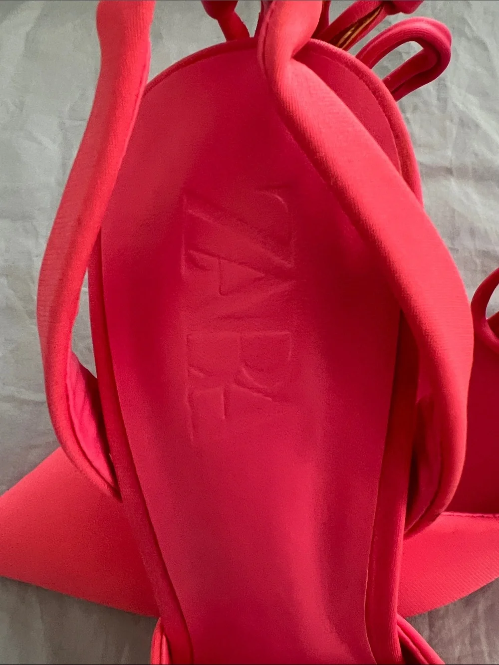 Zara Limited Edition Women's Pointed-Toe Ankle Tie Heels in Hot Pink